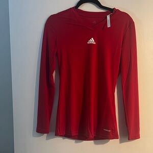 Adidas Scarlet V-Neck Long Sleeve Top